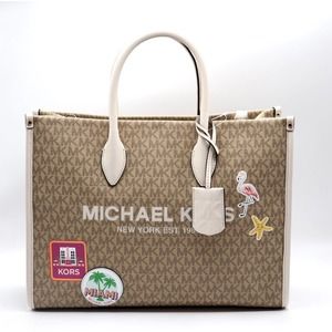 NWT Michael kors Mirella Medium Tote Miami Crossbody Light Cream